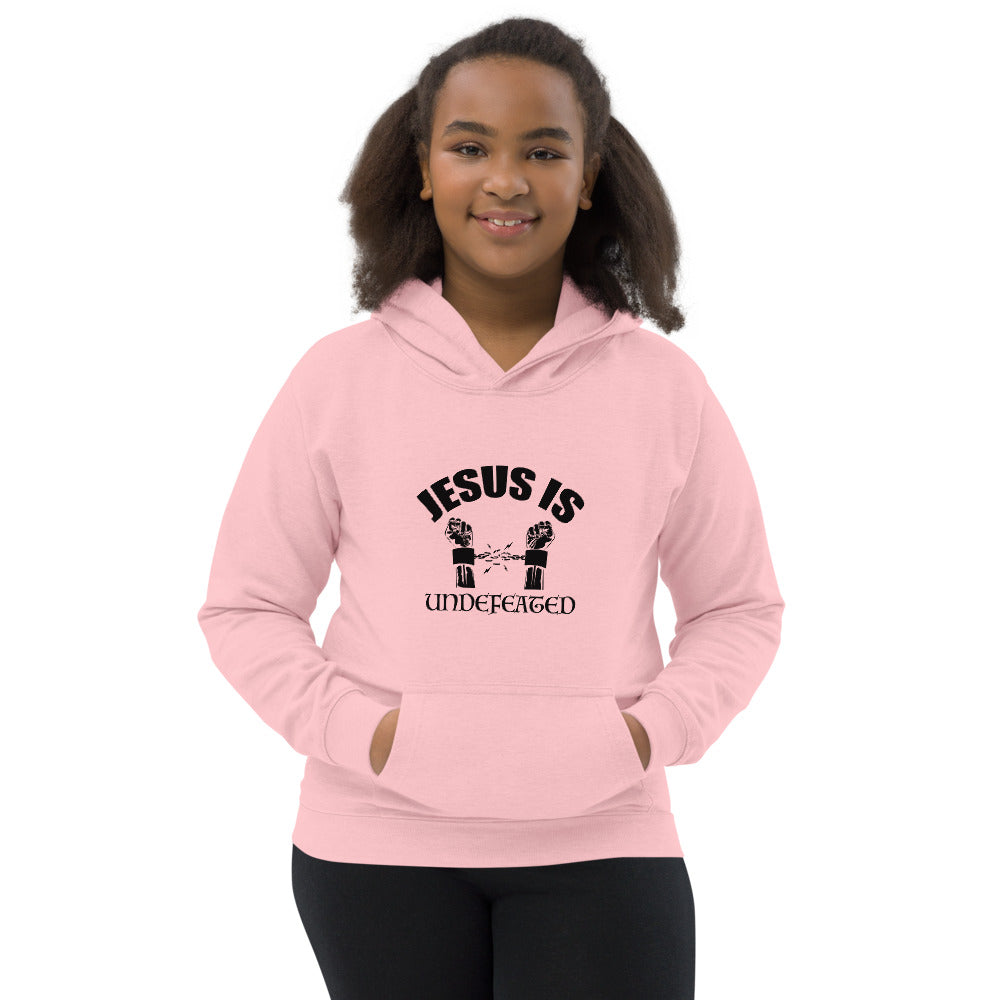 Kids Jesus Is Undefeated Unisex Hoodie