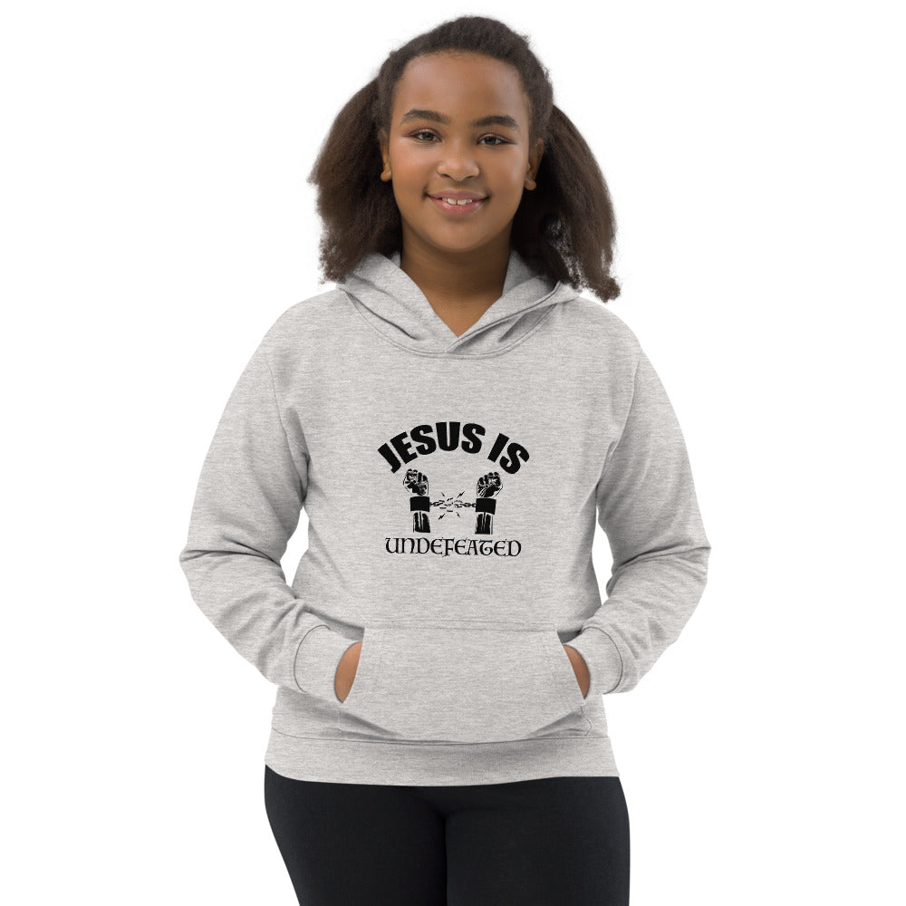 Kids Jesus Is Undefeated Unisex Hoodie