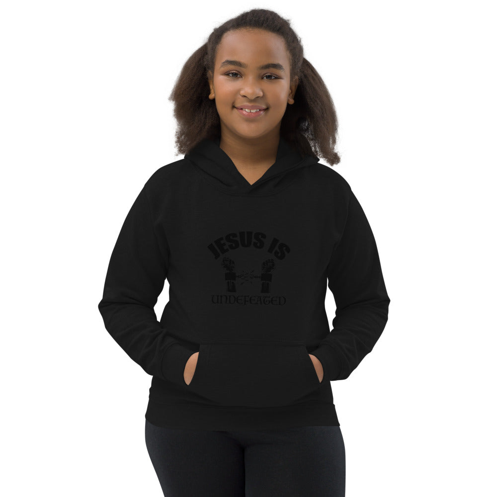 Kids Jesus Is Undefeated Unisex Hoodie