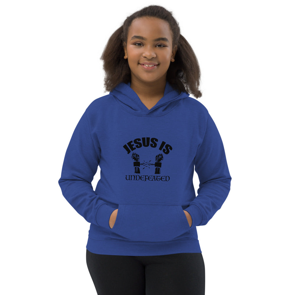 Kids Jesus Is Undefeated Unisex Hoodie