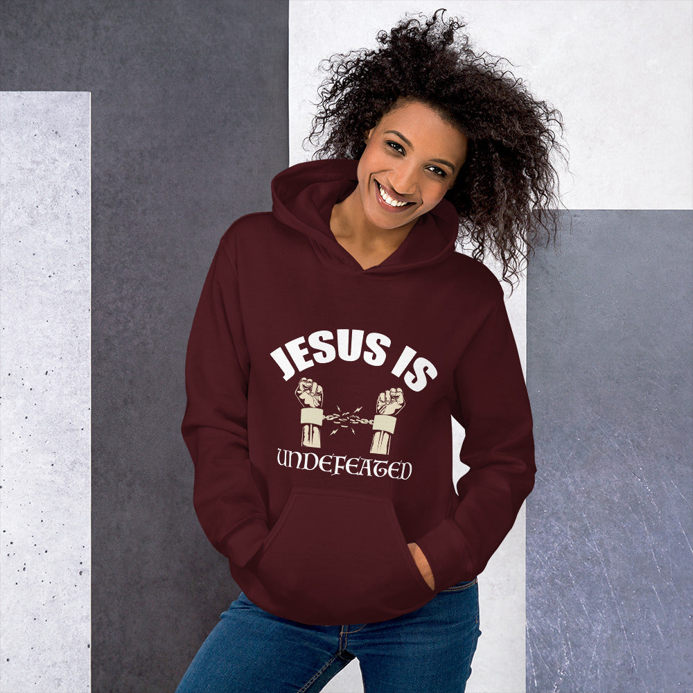 Unisex Jesus Is Undefeated Unisex Hoodie