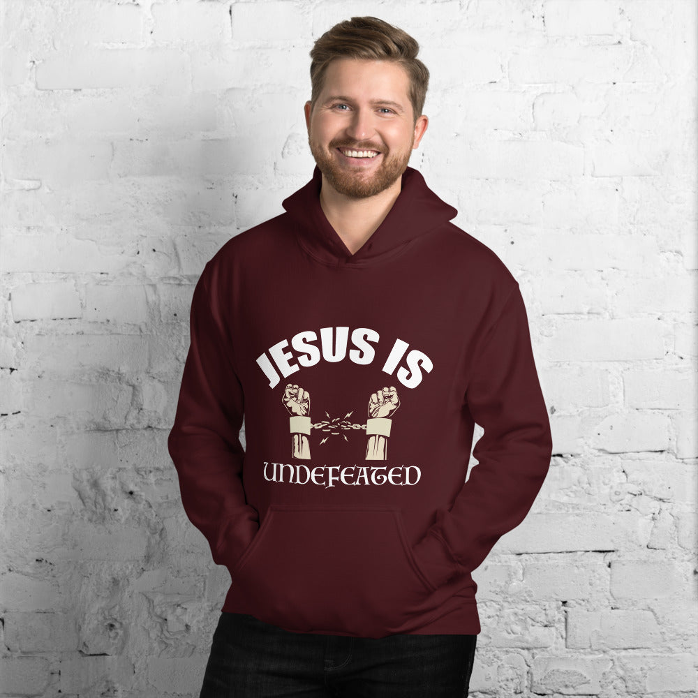 Unisex Jesus Is Undefeated Unisex Hoodie