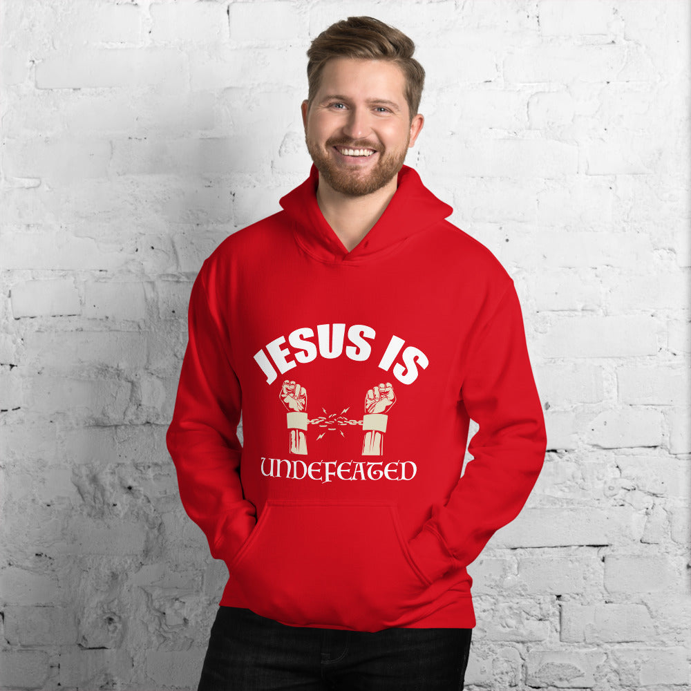 Unisex Jesus Is Undefeated Unisex Hoodie